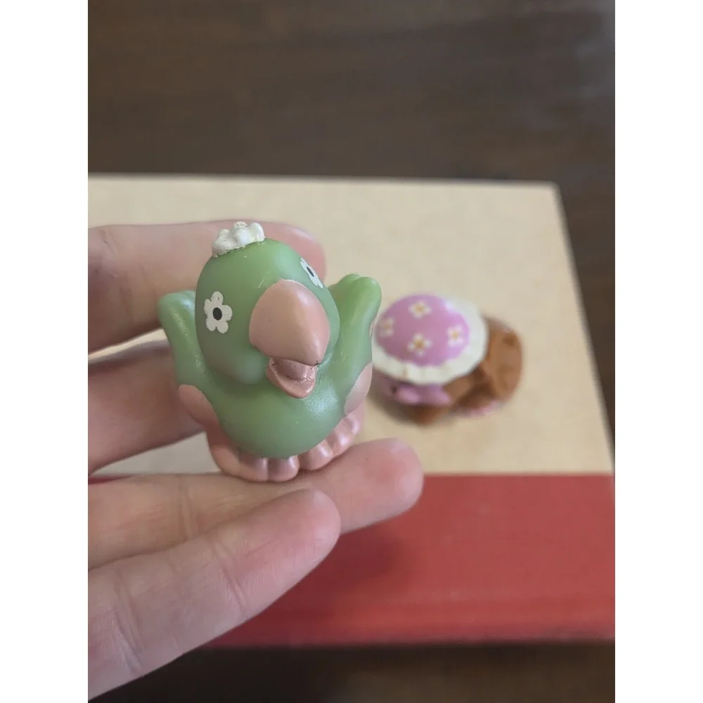 Vintage Strawberry Shortcake Pets, Lot Of 3, Burrito Donkey, Parfiet Parrot,monk